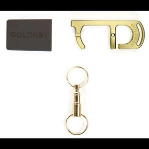 GoldKey Antimicrobial Hand Tool Stylus W/Containment Case & Keychain